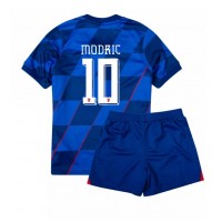 Kroatien Luka Modric #10 Bortatröja Barn EM 2024 Kortärmad (+ Korta byxor)